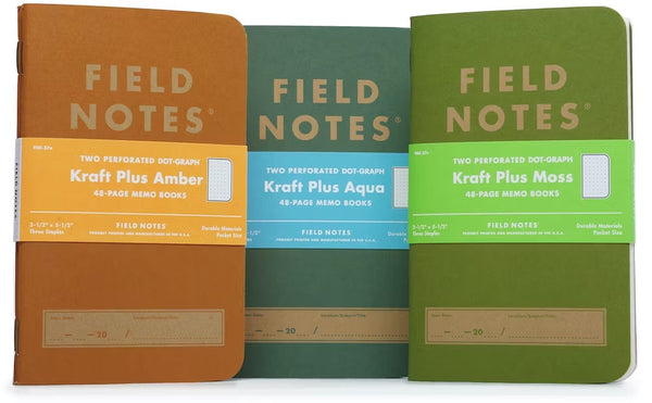 Fieldnotes Notebooks Field Notes Kraft Plus 2-Packs