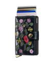 Secrid Wallet Secrid Premium Miniwallet Stitch Floral Black