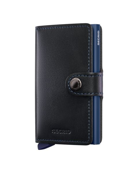 Secrid Wallets Black Navy Secrid Miniwallet Original Leather