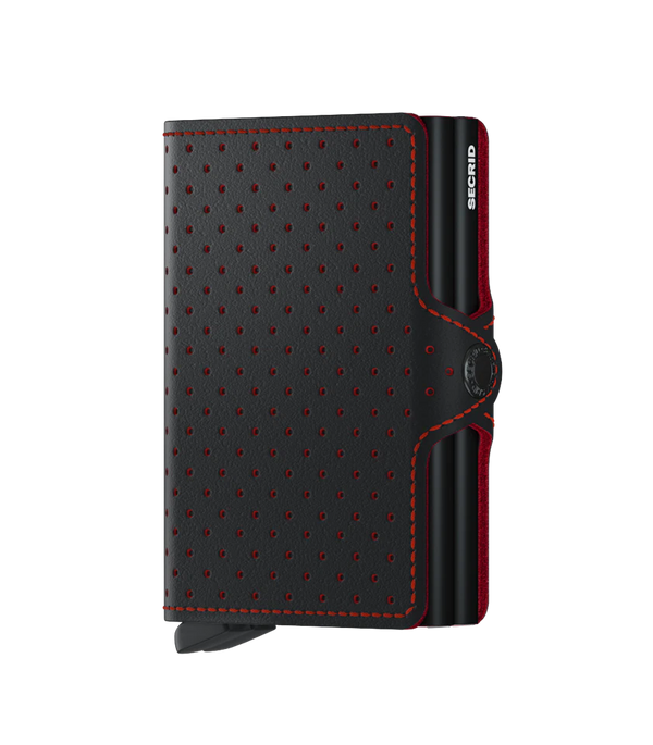 Secrid Wallets Black Red Secrid Twinwallet Perforated