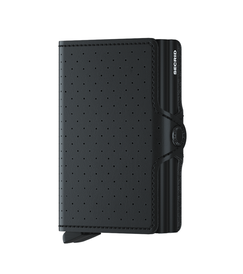 Secrid Wallets Black Secrid Twinwallet Perforated