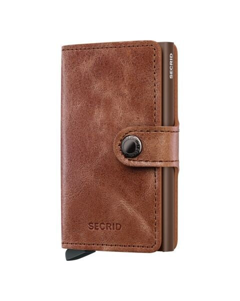 Secrid Wallets Cognac-Brown Secrid Miniwallet Vintage Leather