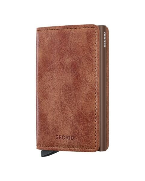 Secrid Wallets Cognac Brown Secrid Slimwallet Vintage Leather
