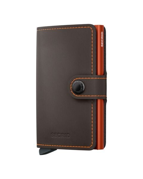 Secrid Wallets Truffle Orange Secrid Miniwallet Matte Leather