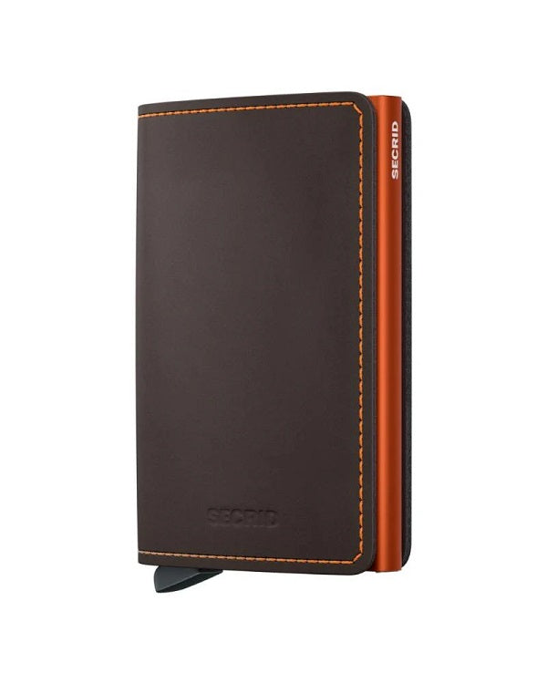 Secrid Wallets Truffle Orange Secrid Slimwallet Matte Leather
