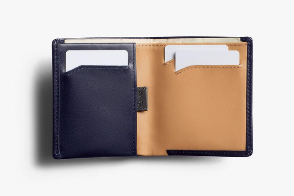 Bellroy Wallet Navy Tan Bellroy Note Sleeve - RFID Edition