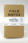 Fieldnotes Notebooks Graph Field Notes Original Kraft 3-Pack