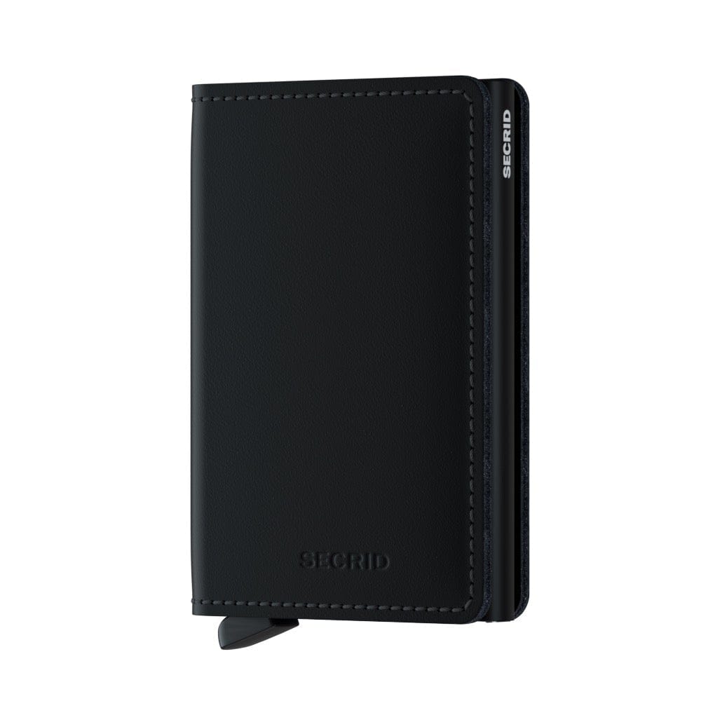 Secrid Wallet Black Secrid Slimwallet Matte Leather