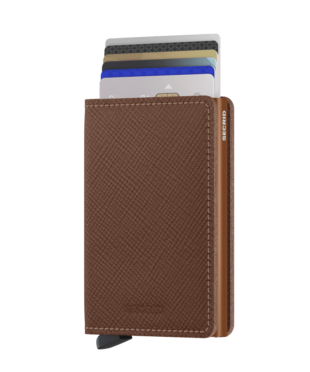 Secrid Wallet Caramel Secrid Slimwallet Saffiano