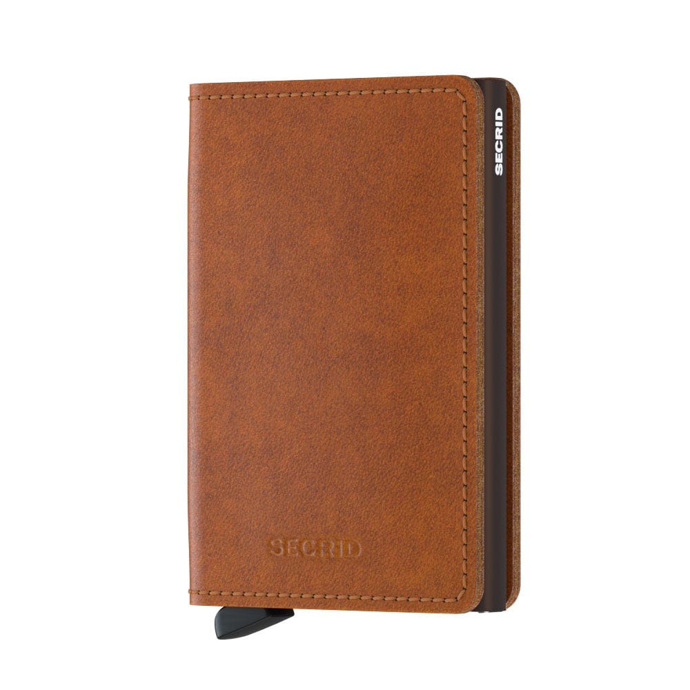 Secrid Wallet Cognac Brown Secrid Slimwallet Original Leather