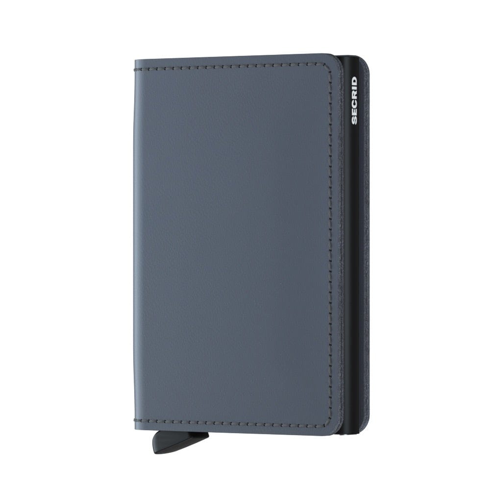 Secrid Wallet Grey Black Secrid Slimwallet Matte Leather