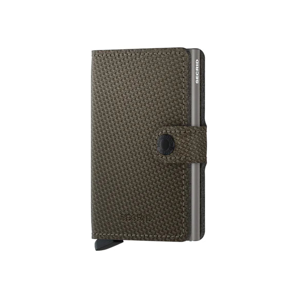 Secrid Wallet Khaki Secrid Miniwallet Carbon