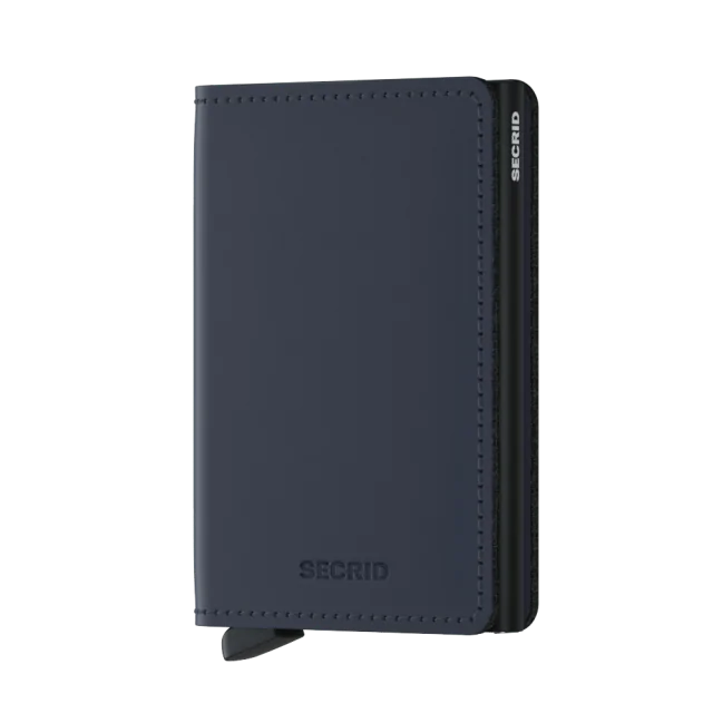 Secrid Wallet Night Blue Secrid Slimwallet Matte Leather