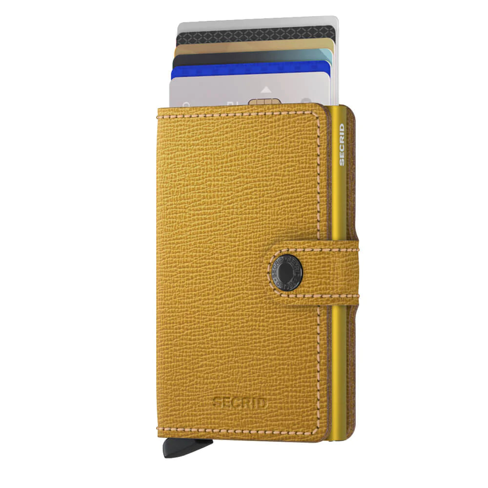 Secrid Wallet Ochre Secrid Miniwallet Crisple Leather