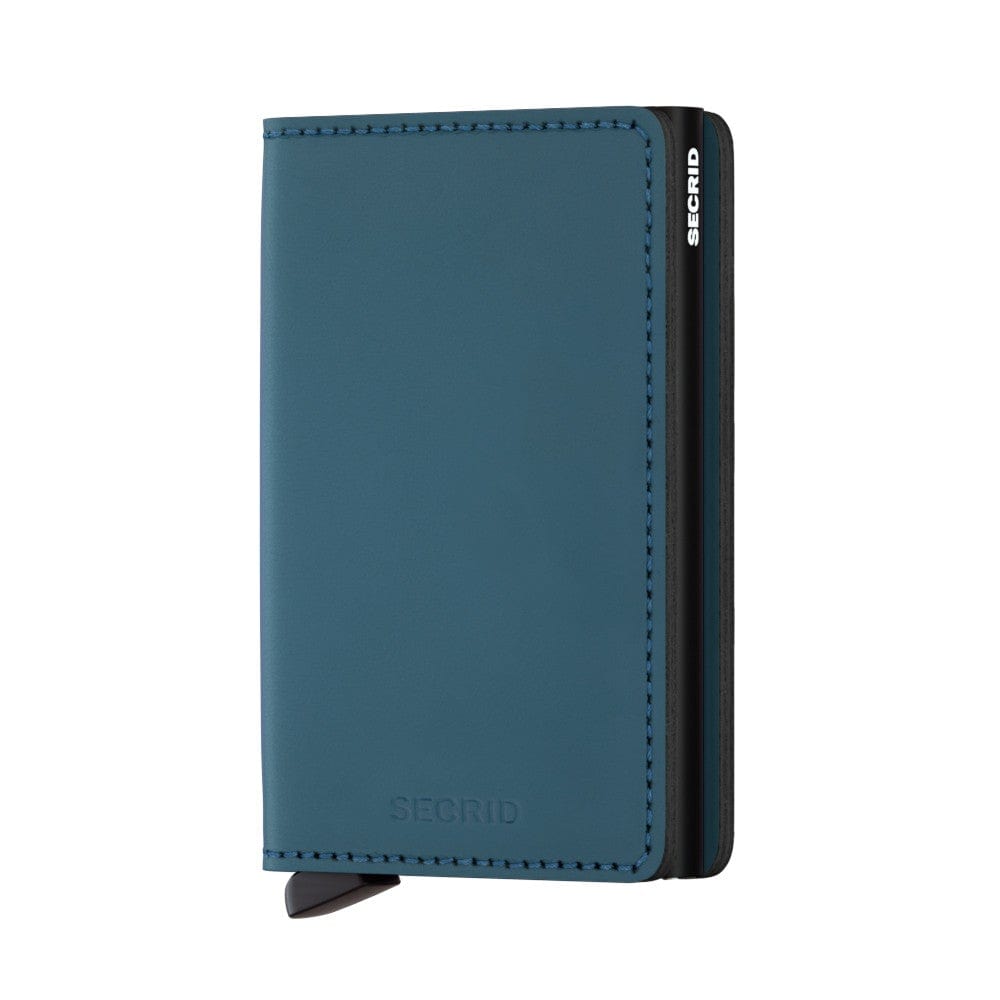 Secrid Wallet Petrol Secrid Slimwallet Matte Leather