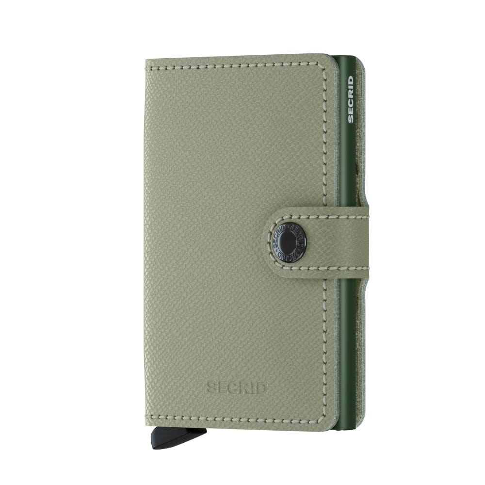Secrid Wallet Pistachio Floral Secrid Miniwallet Crisple Leather