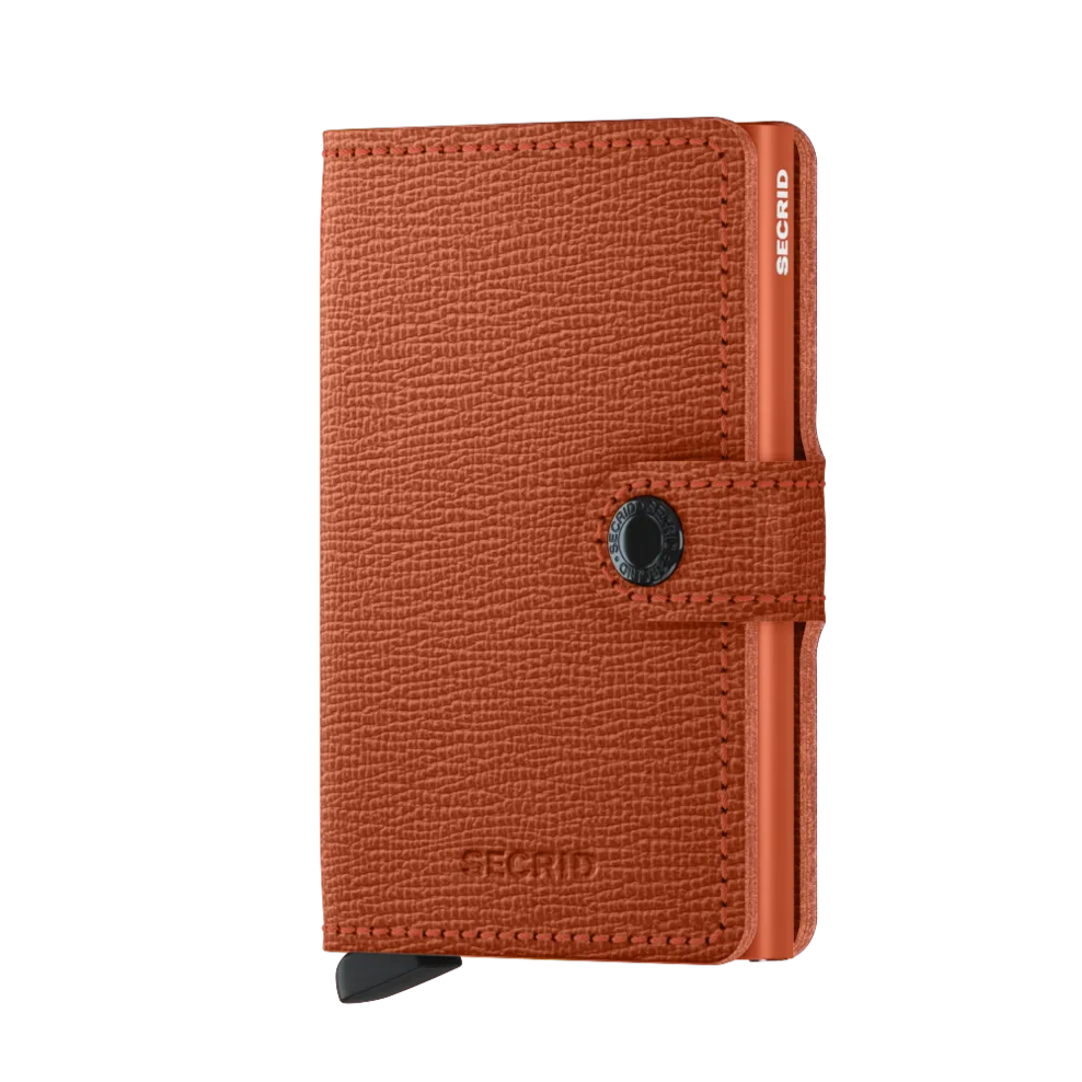Secrid Wallet Pumpkin Secrid Miniwallet Crisple Leather