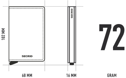 Secrid Wallet Secrid Premium Slimwallet Emboss Lines Black