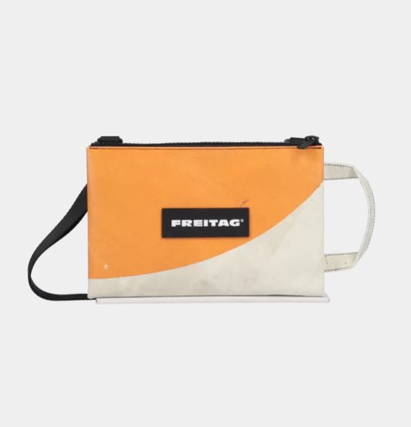 bags made from recycled truck tarps Freitag Eddie F272 Sling Bag | Recycled Truck Tarp