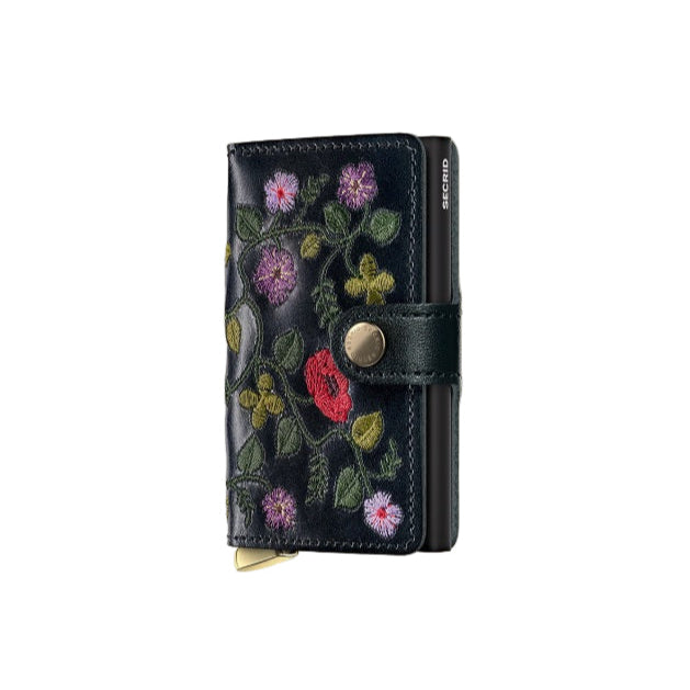Secrid Premium Miniwallet Stitch Floral Leather+