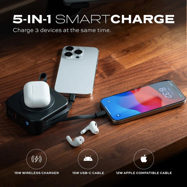 Smartcharge Statik SmartCharge 5-in-1 Travel Charger - Universal Fast Charging Solution