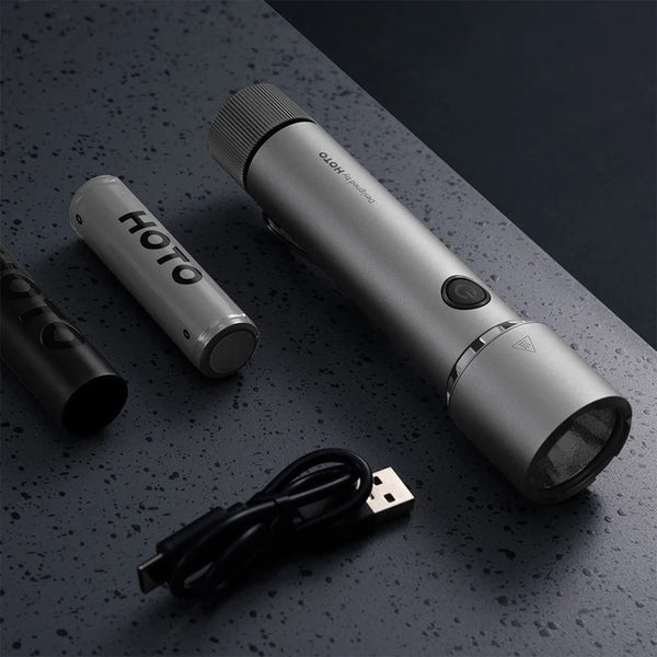 HOTO Flashlight Tactics Silver 2300