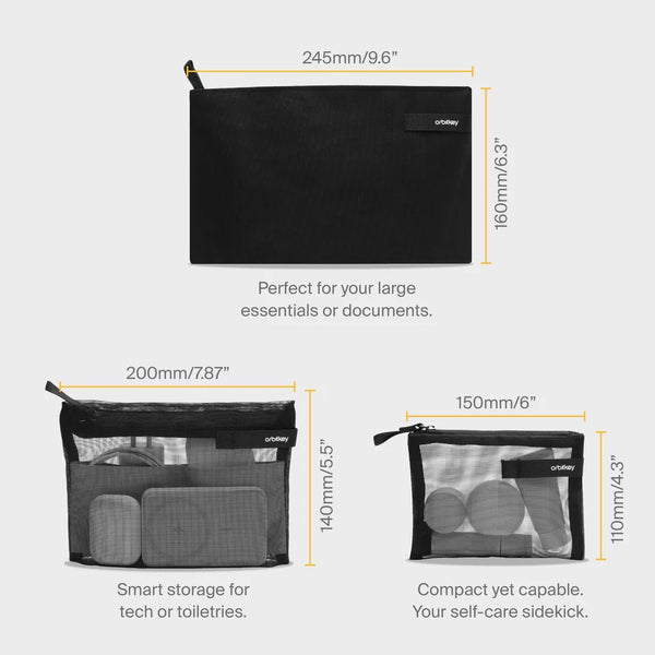 Orbitkey Essentials Pouch Trio