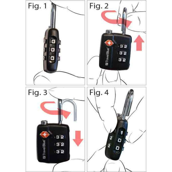 Travel Blue TSA Combi Suitcase Lock