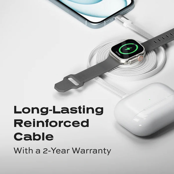 Statik MagStack Duo Apple Watch Charger + USB-C Cable