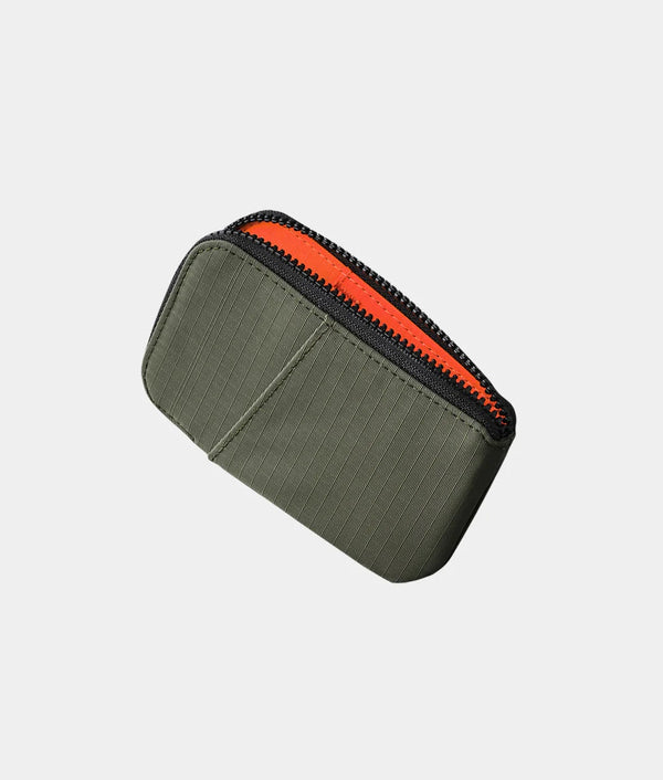 Alpaka Wallets Green Axoflux 210D Alpaka Zip Card Pouch