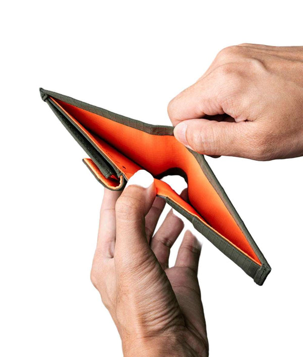 Alpaka Wallets & Money Clips Green / Axogrid 210D Alpaka Ark Bifold Coin Wallet