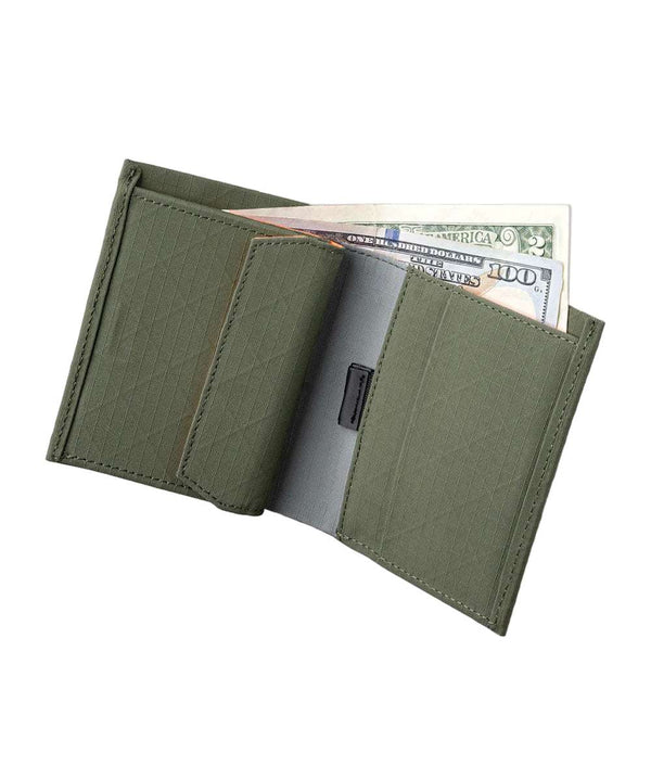 Alpaka Wallets & Money Clips Green / Axogrid 210D Alpaka Ark Bifold Coin Wallet