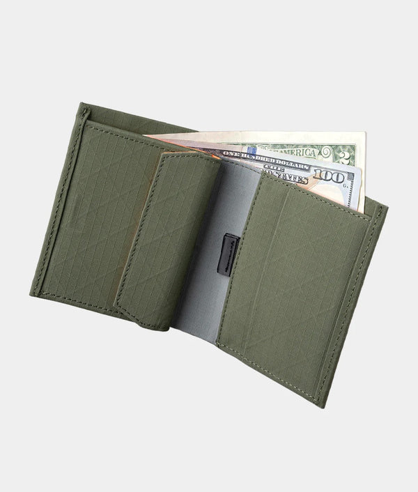 Alpaka Wallets & Money Clips Green / Axogrid 210D Alpaka Ark Bifold Coin Wallet