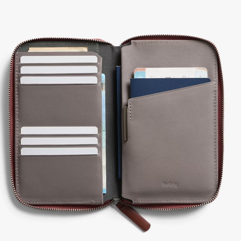 bellroy travel wallet limited edition RFID, Sienna, Leather folded boarding pass Travel Wallet: Leather RFID Passport