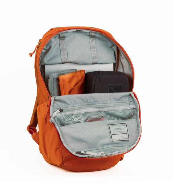 burnt orange laptop backpack Evergoods Civic Half Zip 22L