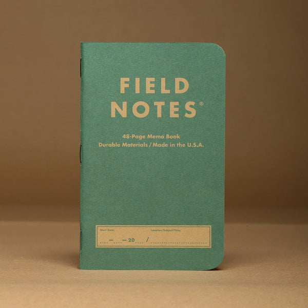 Fieldnotes Notebooks Aqua Field Notes Kraft Plus 2-Packs