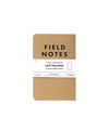 Fieldnotes Notebooks Left Handed Ruled Field Notes Original Kraft 3-Pack
