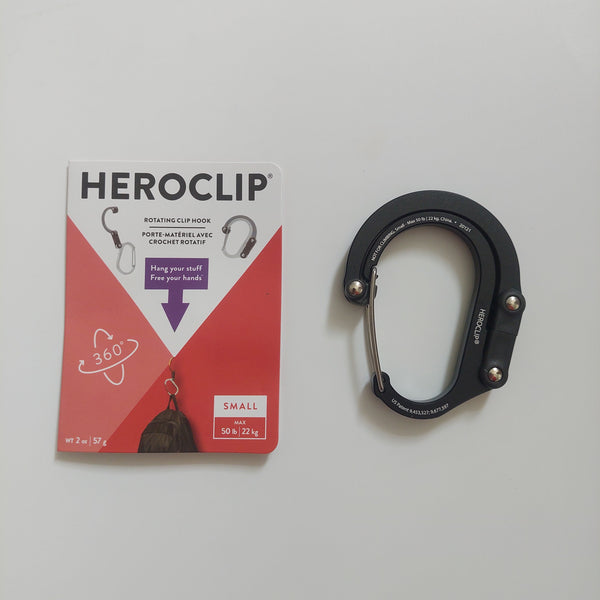 Heroclip Carabiner Smalll Black (EcommPack) Heroclip - Small