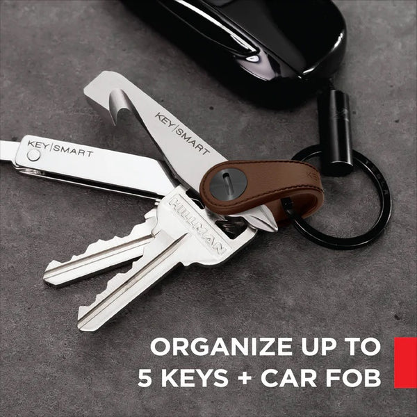 Keysmart Keyholder Brown KeySmart Mini Leather Key Holder