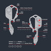 Keysmart Keyholder Keysmart Alltul Multitool Ghost