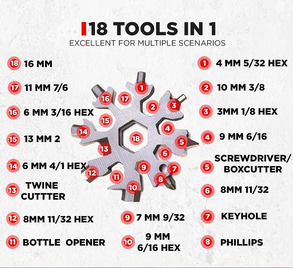 Keysmart Tools Keysmart Alltul Multitool Snowflake