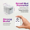 Keysmart Travel Adapter Keysmart Statik GloboCharge Universal 30W Adapter White
