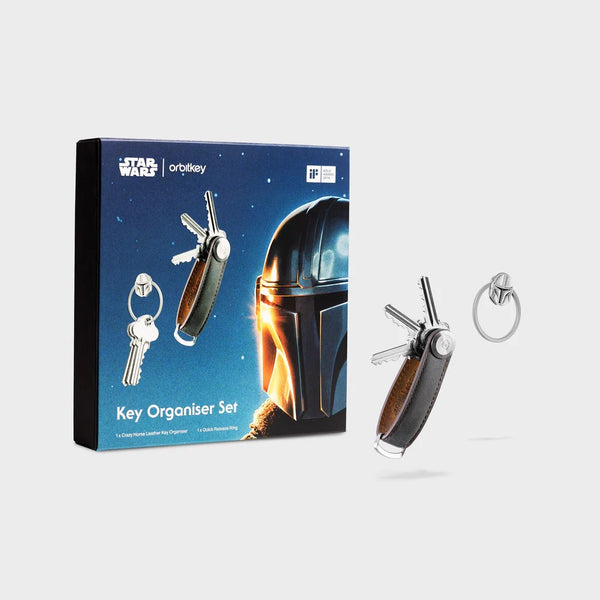 Orbitkey Keyholder Orbitkey Star Wars™ Mandalorian Key Organiser Ring V2 Kit