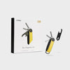 Orbitkey Keyholder Solar Yellow Orbitkey Key Organizer Hybrid Leather + Multi-Tool v2 Set