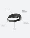 Ostrich Pillow Eye Mask Eclipse Black Ostrichpillow Eye Mask