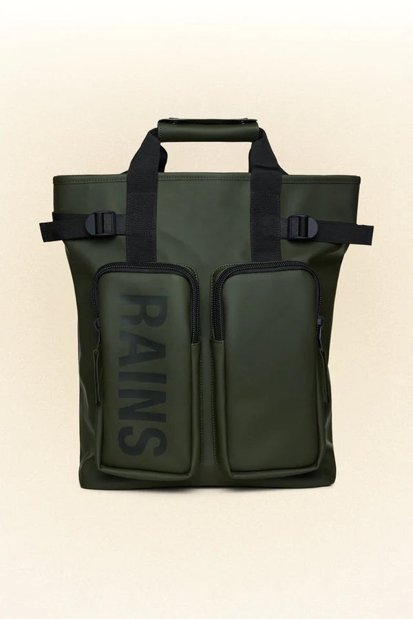 Rains Backpack 03 Green Rains Texel Tote Backpack W3