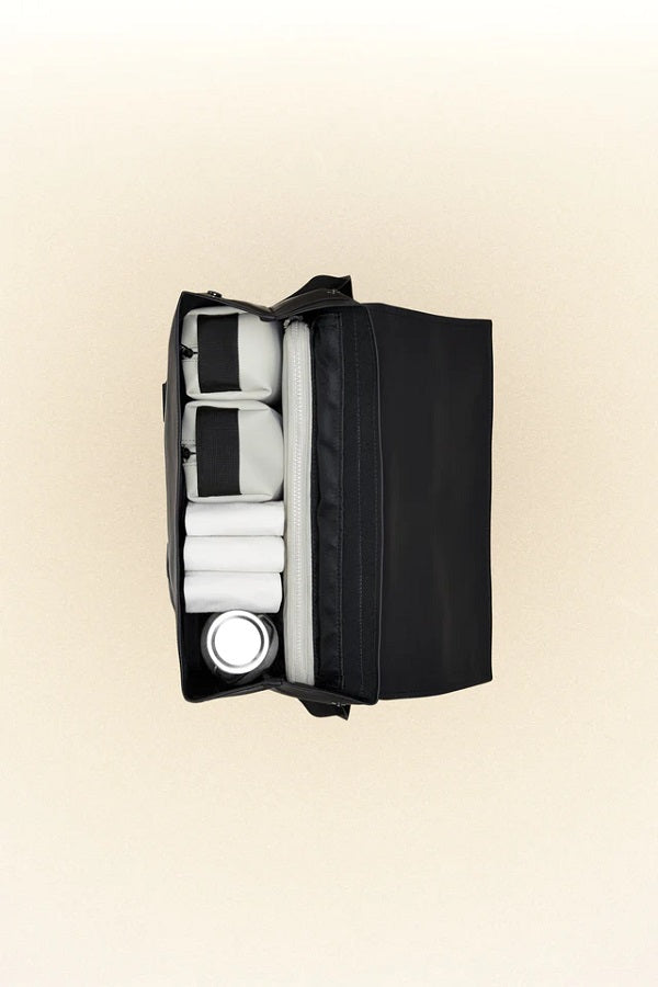 rains messenger backpack in black Rains MSN Bag
