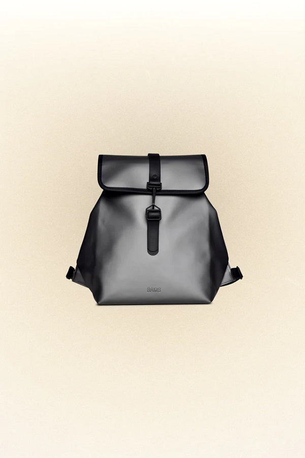 Rains Backpacks 97 Metallic Grey Rains Bucket Backpack - W3