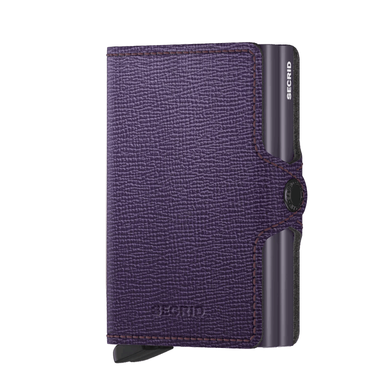 Secrid Wallet Purple Secrid Twin Wallet Crisple Leather