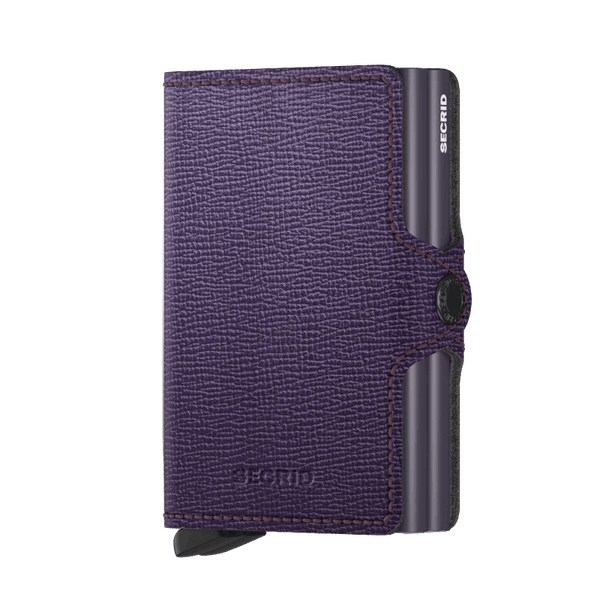 Secrid Wallet Purple Secrid Twin Wallet Crisple Leather